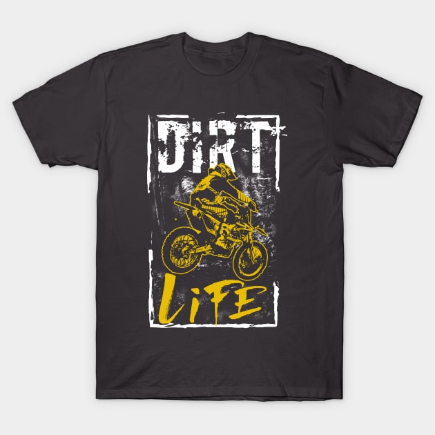 Dirt Life Motorbike T-Shirt by Andreeastore  